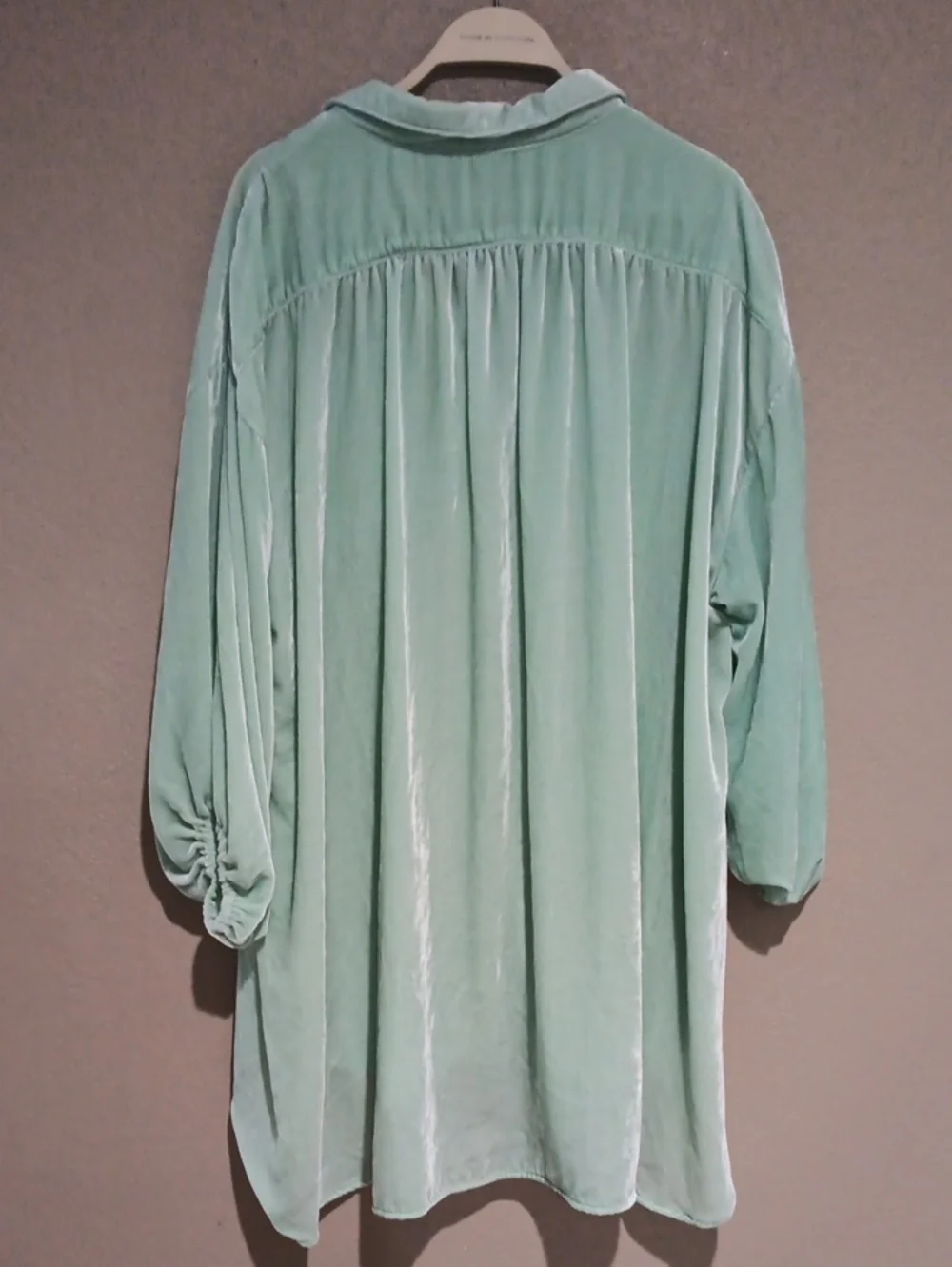 Free People Lux Velvet Shirt Dress